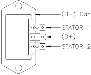 Alternator rectifier and regulator assembly TT30002