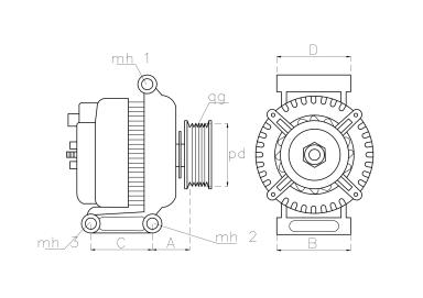 Alternator TT12843