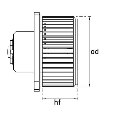 Blower motor with fun TT21218