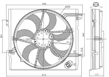 Radiator fan TT21210