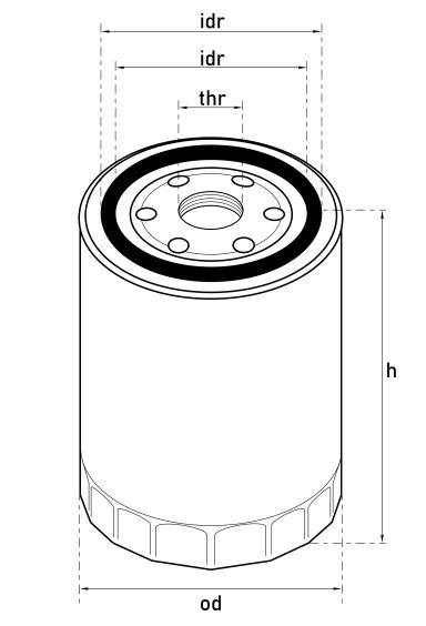 Oil filter TTF4012