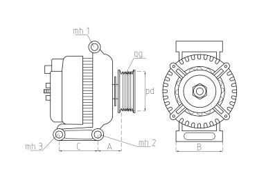 Alternator TT12890